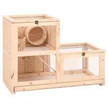 Cage À Hamster 81x40x60 Cm Bois Massif De Sapin Vidaxl