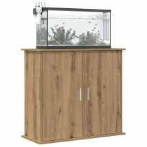 Support D'aquarium Chêne Artisanal 81x36x73 Cm Bois D'ingénierie Vidaxl