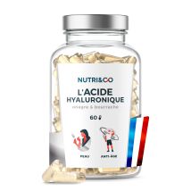 Acide Hyaluronique Onagre Bourrache - Anti-âge Et Anti-rides - Hydration Et Élasticité De La Peau - 60 Gélules Nutri&Co