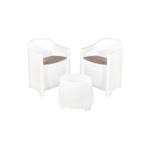Ensemble Terrasse Luna Mobilier De Jardin Modulable Et Résistant - Ipae Progarden
