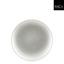 Edelman Mila Assiettes Décoratives Argent En Plastique Recyclé, Ø25 Cm, Lot De 4