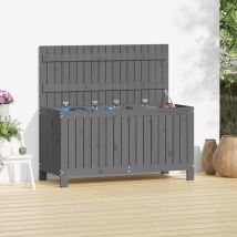 Boîte De Rangement De Jardin Gris 115x49x60 Bois De Pin