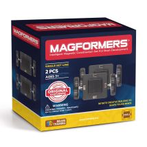 Magformers Jouet Magnétique Set De Roues - 2 Pièces - Accessoire De Construction