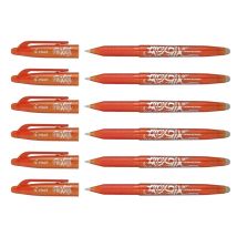 Stylo Roller Frixion Ball Pointe Moyenne Orange X 6 Pilot