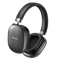 Casque Sans Fil Modèle Over Ear Confortable Avec Réduction Bruit Et Micro Noir Yesido