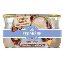 Mousse À La Crème De Marrons La Fermiere