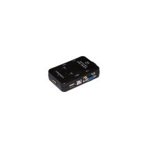 Commutateur Kvm Manuel Pour 2 Pc Usb Vga Avec 1 Souris, 1 Clavier Usb Et 1 Moniteur Vga, Câbles Inclus.