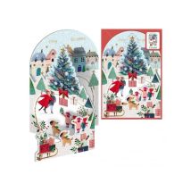 Pack De 6 Cartes De Vœux De Noël Pop-up Avec Enveloppe - Imprimees En Couleur