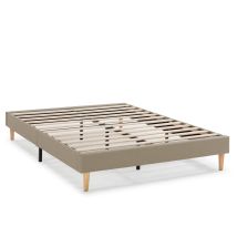 Sommier Tapissier Aura 160x200 Cm Beige, Hauteur 30 Cm