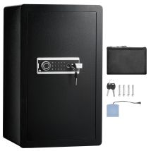 Succebuy Coffre-fort Porte Simple 113l, 3 Façons Déverrouillage Clé/mot De Passe/empreinte, Sac.