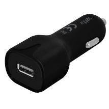 Chargeur Allume-cigare Usb 2.4a Charge Rapide + Câble Micro-usb 1m Noir Setty