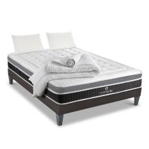Pack Elegance 160x200 Cm Matelas Mémoire De Forme + Sommier + Accessoires