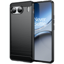 Coque Pour Oneplus Nord 4 - Housse Etui Silicone Gel Carbone + Verre Trempe - Noir