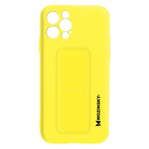 Coque Iphone 12 Pro Silicone Support Magnétique Pliable Wozinsky Jaune
