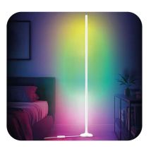Lampe De Sol Led Rgbic Connectée Neolium Avec 4 Tubes Lumineux Intelligents, Éclairage Multicolore Dynamique, Contr
