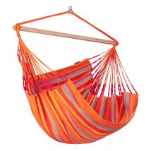 La Siesta Domingo Hamac Avec Cadre 1 Personne(s) Bambou, Polypropylène (pp), Acier Inoxydable Orange