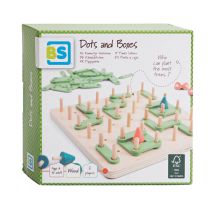 Jeu De Stratégie En Bois Bs Toys Dots Boxes Pour Enfants
