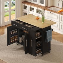 Îlot De Cuisine Buffet/table De Salle À Manger Multicouleur Mdf 120x40x90 Cm