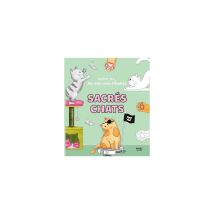 Livre Coloriage Adulte Sacrés Chats Cozy 14 X 16 Cm First 70 Illustrations