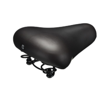 Selle De Vélo Confort En Mousse Noire Avec Harnais Pour Une Expérience Urbaine Agréable