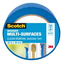 3m Scotch - Ruban Masquer Multi-couches Multi-surfaces Bleu 40mx48mm Scotch - Le Ruban De 40mx48mm