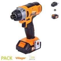 Visseuse À Choc Électrique Sans Fil 18v 180nm Avec Batterie Et Chargeur Fuse Vln 3420 Villager