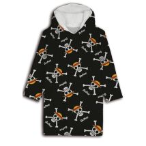 Sweat En Polaire One Piece Oversize Noir - Taille Adulte