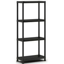 Etagère 4 plateaux noir KIS