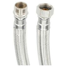 Tuyau Fontastock Acier Inoxydable Aisi 304 Epdm Prise Mâle 1/2"- Prise Femelle 1/2" 25 Cm