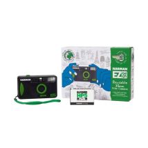 Appareil Photo Argentique Compact 24x36 Harman Ez 35 Noir Réutilisable + 1 Film N&b Ilford Hp5 Plus 36poses