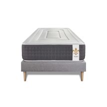 Ensemble Vingt-six 90 X 200 Cm Sommier Kit Gris