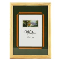 Cadre Photo - Bois Naturel - Pour Photo 13 X 18 Cm - Vitre En Verre