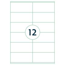 Étiquettes Autocollantes 105x48 Mm 1000 Feuilles Blanc Rillprint