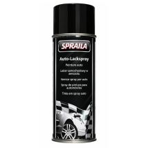 Bombe De Peinture - Noir - Brillant - Idéal Laquage De Pièces Auto - Spraila - 400ml