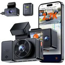 Vantrue E3 Dashcam - 3 Canaux 2.7k, Avec Wifi, Gps, Bluetooth Sos Et Vision Nocturne