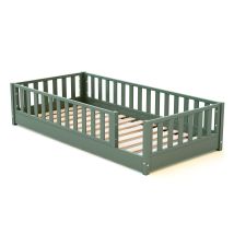 Jurababy - Lit Au Sol Enfant En Bois Sonho - 90x190