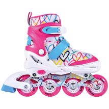 Move Roller En Ligne Love Réglable Blanc/rose Taille 34–37.