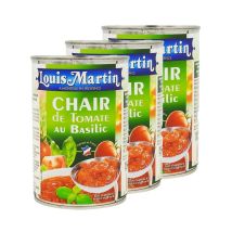 Lot 3x Chair De Tomate Au Basilic - Louis Martin - Boîte 400g