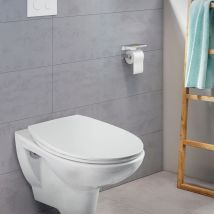 Siège De Toilette Avec Fermeture En Douceur Premium 4 Blanc Cornat