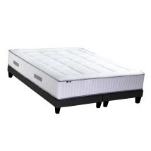 Ensemble Matelas Ressorts 7 Zones + Sommier Palacio 2x90 X 200