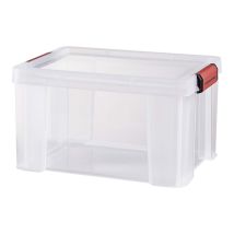 Bac Et Couvercle Clip & Store 17 L Transparent