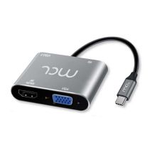 Station D'accueil Usb-c Vers Hdmi 4k Ou Vga Avec 1x Port Usb-a 3.0 + 1 Port Usb-c Pd 60w