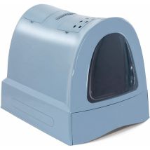 Maison De Toilette Zuma. Avec Tiroir. Bleu. Pour Chats. Imac