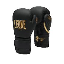 Gants De Boxe Leone 1947 Boxing-gloves Noir Avec Rembourrage Et Ventilation