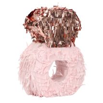 Pinata - Party Time - Bague - Fun - Rose Et Or - H8.3 X L26.5 X P18.3 Cm