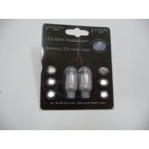 Bouchons De Valve Led Verts Extraterrestres Pour Vélo - 2 Pièces Avec Piles Incluses