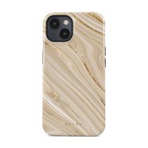 Coque Pour Iphone 13 Tough Antichocs Modèle Full Glam Beige Burga