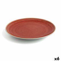 Assiette Plate Ariane Terra Céramique Rouge (ø 31 Cm) (6 Unités)