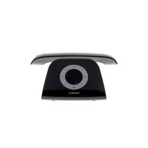 Téléphone Sans Fil Logicom Telephone Fixe Design Retro Repondeur Noir