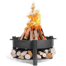 Braséro De Jardin En Acier Montana De 60 À 80cm De Diamètre Avec Bûcher - Ø 70 C